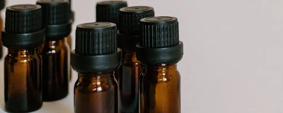 Amber glass medication vials